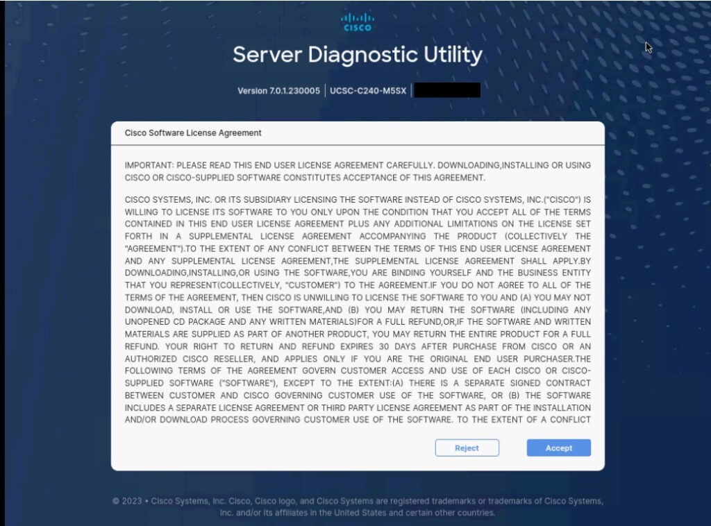 Cisco Server Diagnostics Utility (SDU)